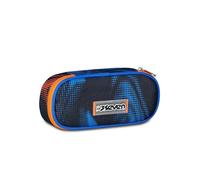 Seven Sachet d'école Round Plus, multicolore, poche intérieure avec fermeture éclair et passants élastiques porte-stylos, accessoires sac à dos, école primaire, moyenne et supérieure, enfant et garçon