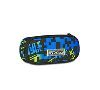 Seven Sachet d'école Round Plus, multicolore, poche intérieure avec fermeture éclair et passants élastiques porte-stylos, accessoires sac à dos, école primaire, moyenne et supérieure, enfant et garçon