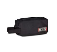 Seven Sachet scolaire 3 Zip, noir, porte-stylo triple compartiment, accessoires sac à dos, école primaire et moyenne, Noir , Taglia Unica