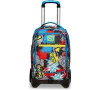 Seven School Backpack Trolley 2 Wheels Multicolour 34L Polyester 37x27x51cm
