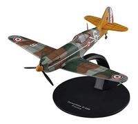 Seven Secrets Maquette d'avion de chasse Dewoitine D.520 de la 2ème guerre mondiale en Plastique Vert, Marron, Gris à l'échelle 1:72 avec présentoir