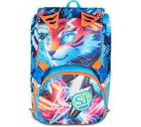 Seven SJ Gang Sac à dos d'école extensible, à rabat, 41 x 27 x 16 (22) cm