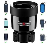Seven Sparta Extenseur de porte-gobelet de voiture avec base réglable, compatible avec les bouteilles Hydro Flasks 81/1184 ml, compatible avec Yeti Ramblers 50,8/66/887,5 g, autres bouteilles de 8,6 à