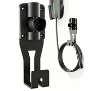 SEVEN SPARTA Support de câble de charge avec étui pivotant à 180°, compatible avec Tesla Model 3, Model Y, Model X, Model S, accessoire de voiture, connecteur mural (noir)