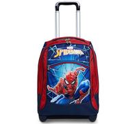 Seven Spider Man - Double Compartment Trolley with Fixed Trolley, Red and Blue