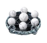 Seven-Star Array Wealth Crystal Balls, Five Elements Ball Feng Shui Grid for Prosperity and Flow(M) Gemstone Stone