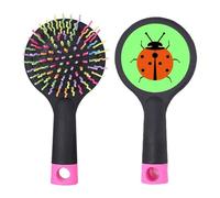 Seven Star Brosse à cheveux démêlante Coccinelle Animée Insectes nuisibles Base coussin
