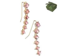 Seven Star Diamond Stud Earrings, 7-Star Diamond Earrings for Women, 2026 New Diamonds Stud Earring, Suitable for Women's Everyday Wear and Special Occasions (Rose Gold)