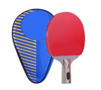 Seven-Star Raquette de tennis de table, carbone certifié ITTF à 7 couches avec éponge haute densité, raquette de ping-pong professionnelle pour jeu offensif, avec étui de protection (poignée courte)