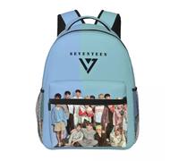 SEVEN-TEEN Nouveau sac à dos d'université étanche haute capacité sac à dos de voyage tendance pour ordinateur portable 17 pouces Noir