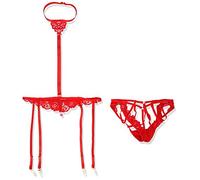 Seven Til Midnight Date Nuit en Ensemble de harnais, Rouge