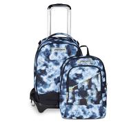 Seven Trolley école Jack 3 roues Detach, gris, sac à dos avec chariot amovible, 37 L, poche gourde, sac à dos amovible, multi-usage et spacieux, école primaire et média, sac à dos enfant, gris, Taglia