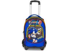 Seven Trolley Jack School Sonic, bleu, 36 L, 3 roues, double compartiment,...