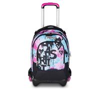 Seven Trolley School Jack 3 roues Detach, bleu fuchsia, sac à dos avec chariot détachable de 37 L, poche gourde, sac à dos amovible, multi-usage et spacieux, école primaire et média, sac à dos pour