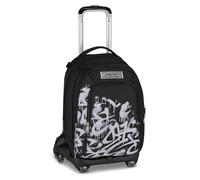 Seven Trolley School Jack 8 Roues Detach PLUMPY LINE BOY, Noir, 34 L, Discomposable, Sac à dos détachable, 4 en 1, Cross-over System, poches multifonctions, école primaire et média, enfants