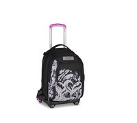 Seven Trolley School Jack 8 Roues Detach PLUMPY LINE GIRL, Noir, 34 L, Discomposable, Sac à dos détachable, 4 en 1, Cross-over System, poches multifonctions, école primaire et média, enfants