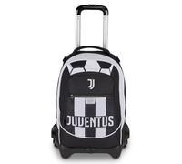 Seven Trolley Scolaire Jack 3 Roues Juventus, Noir, 33 l, démontable, système Crossover, 3 en 1, Utilisation Sac à Dos, Poche Frontale, école Primaire et Moyenne, Enfant, garçon, Football, Produit
