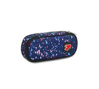 Seven Trousse à Crayons - Color Spots Sac à Stylos, Boîte à Papeterie, Étui à Stylos, Parfait pour les Fournitures Scolaires, pour les Adolescents, les Filles et les Garçons, Rose/Bleu