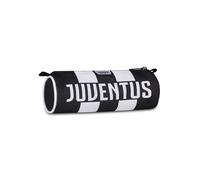 Seven Trousse à crayons Juventus, noire, ouverture avec fermeture éclair, accessoires sac à dos, école primaire, moyenne et secondaire, pour enfants, adolescents et adultes, football, produit officiel