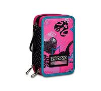 Seven Trousse à Crayons - Trousse à Stylos, Boîte à Papeterie, Trousse Remplie de Stylos, Marqueurs et Autres, pour les Fournitures Scolaires, pour Filles et Garçons, 3 Compartiments, Xxl Girl