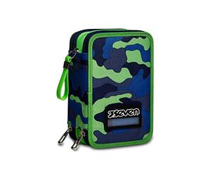 Seven Trousse à Crayons - Trousse à Stylos, Boîte à Papeterie, Trousse Remplie de Stylos, Marqueurs et Autres, pour les Fournitures Scolaires, pour Filles et Garçons, 3 Compartiments, Xxl Boy