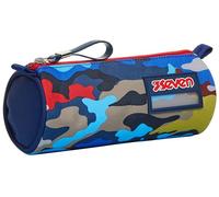 Seven Trousse à Crayons - Trousse à Stylos, Multicolore, Boîte à Papeterie, Trousse à Stylos pour Adolescents et Adolescentes, Parfait pour les Fournitures Scolaires, Bleu, Camo Stains