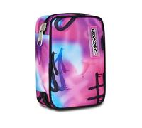 Seven Trousse d'école Speed Pad, multicolore, porte-stylo Mono compartiment avec planches amovibles, avec stylets, crayons, couleurs, accessoires à dos, école primaire, fille, multicolore, Taglia