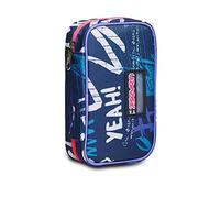 SEVEN Trousse Scolaire - Speed Case - 1 Fermeture éclair - Accessoire - Intérieur Amovible, Trousse 2 en 1 - Trousse complète de Crayons, stylos, marqueurs, école Moyenne et élémentaire, Bleu, Taglia