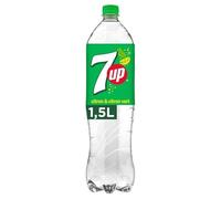 SEVEN UP Citron & Citron Vert 1.5L : Rafraîchissement pétillant aux agrumes acidulés- Lot De 4