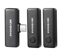 Sevenoak Micro Cravate sans Fil, Micro à Clip sans Fil USB-C pour Smartphone Android/Type-C pour Podcast Facebook Youtube Vlogging Enregistrement vidéo (SKM-W10-U2)