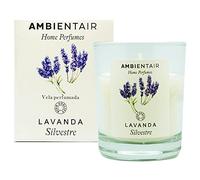 Sevenreeds Bougie parfumée Ambientair à la lavande sauvage, parfum lavande sauvage, bougie parfumée pour maison, aromathérapie, bougie en verre pour intérieur