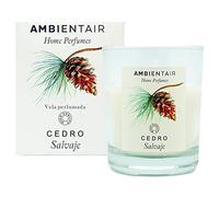 Sevenreeds Bougie parfumée en cèdre sauvage, parfum Ambientair Home, parfum cèdre, bougie parfumée pour maison, aromathérapie, bougie en verre pour intérieur, durée de vie 30 heures