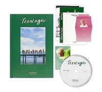 SEVENTEEN - 2nd Album [TEEN, AGE] (Re-release) (GREEN Ver.) Photobook + CD + Lyrics Book + Portrait Desktop Stand + Folding Poster + Name Sticker + Photocard + 2 Pin Badges + 4 Extra Photocards