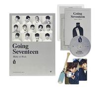 SEVENTEEN - 3th Mini Album [Going Seventeen] (Re-release) (Make A Wish Ver.) Photobook + CD + Boarding Pass + Paddle Bookmark + Unit Photocard + Photocard + 2 Pin Badges + 4 Extra Photocards