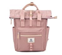 SEVENTEEN LONDON - Sac à dos de cyclisme moderne « Canary Wharf » pliable dans un design urbain classique et fin - Convient aux ordinateurs portables jusqu'à 15", Rose, L
