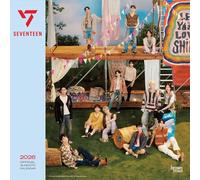 Seventeen Official | Calendrier mural mensuel carré 2026 30,5 x 61 cm | Sans plastique | BrownTrout | K-Pop SVT Music Boy Band