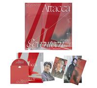SEVENTEEN - SEVENTEEN - 9th Mini Album [Attacca] (Op.3) Photo Book + Lyric Case + CD-R + Photo Postcard + Folding Card + Photo Card + 2 Pin Button Badges + 4 Extra Photocards