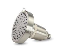 SEVENTY Pommeau de douche filtré à 4 réglages avec filtre de douche en nickel brossé - Aide à réduire le chlore et les impuretés pour des cheveux, une peau et un cuir chevelu plus sains, facile à