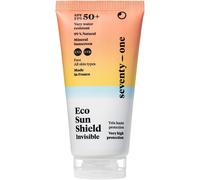 Seventyone Percent Eco Sun Shield Spf 50+ Très Haute Protection Solaire Visage Sans Traces Blanches Du Visage Vegan Uva 24 100% Filtres Minéraux - 100% Naturel Made In France 40 Ml