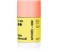 SeventyOne Percent | Sun Kissed: Sun Stick SPF 50 | Stick Solaire Visage & Zones sensible | Vegan | Technologie Roka Smart UV 8h | Très resistant à l’eau | 80% Naturel - Made in France | 15 gr