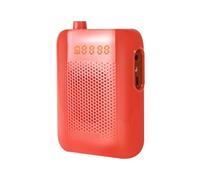 SEVEQIS Amplificateur Vocal, Amplificateur Vocal Bluetooth avec Microphone sans Fil UHF, Portable for réunion de Professeur et Enseignant(Rot)