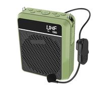 SEVEQIS Amplificateur Vocal, Guide de Haut-Parleur sans Fil étanche, Bluetooth extérieur, Disque U 40W(Groen)