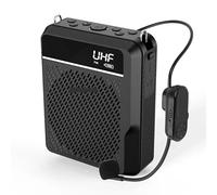 SEVEQIS Amplificateur Vocal, Guide de Haut-Parleur sans Fil étanche, Bluetooth extérieur, Disque U 40W(Zwart)