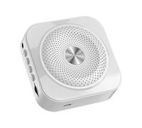 SEVEQIS Amplificateur Vocal, Guide Touristique Bluetooth Compatible for Les Enseignants amplificateur Vocal Ceinture Corde Musique Jouer Mains Libres(Blanc)