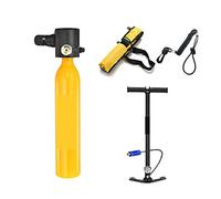 SEVEQIS Bouteille de plongée, 0.5L Nouvelle Mini Bouteille D'oxygène De Plongée Plongée Enseignement sous-Marine Respiration Équipement De Plongée Respiration Réservoir D'oxygène(Giallo)