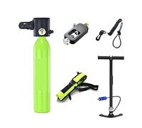 SEVEQIS Bouteille de plongée, 0.5L Nouvelle Mini Bouteille D'oxygène Plongée Enseignement Respiration sous-Marine Équipement De Plongée Respiration Réservoir D'oxygène(Groen)