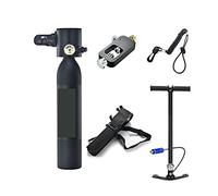 SEVEQIS Bouteille de plongée, 0.5L Nouvelle Mini Bouteille D'oxygène Plongée Enseignement Respiration sous-Marine Équipement De Plongée Respiration Réservoir D'oxygène(Zwart)