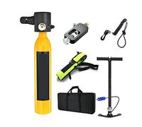 SEVEQIS Bouteille de plongée, Bouteille De Gaz De Rechange d'urgence sous-Marine Portable Équipée d'un Ensemble Complet De Réservoir D'oxygène for Appareil Respiratoire De Plongée(Yellow Package D)