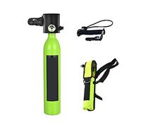 SEVEQIS Bouteille de plongée, Bouteille De Gaz De Rechange d'urgence sous-Marine Portable Équipée d'un Ensemble Complet De Réservoir D'oxygène for Appareil Respiratoire De Plongée(Green Package A)