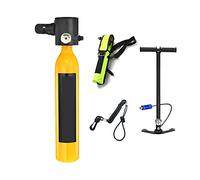 SEVEQIS Bouteille de plongée, Bouteille De Gaz De Rechange d'urgence sous-Marine Portable Équipée d'un Ensemble Complet De Réservoir D'oxygène for Appareil Respiratoire De Plongée(Yellow Package C)